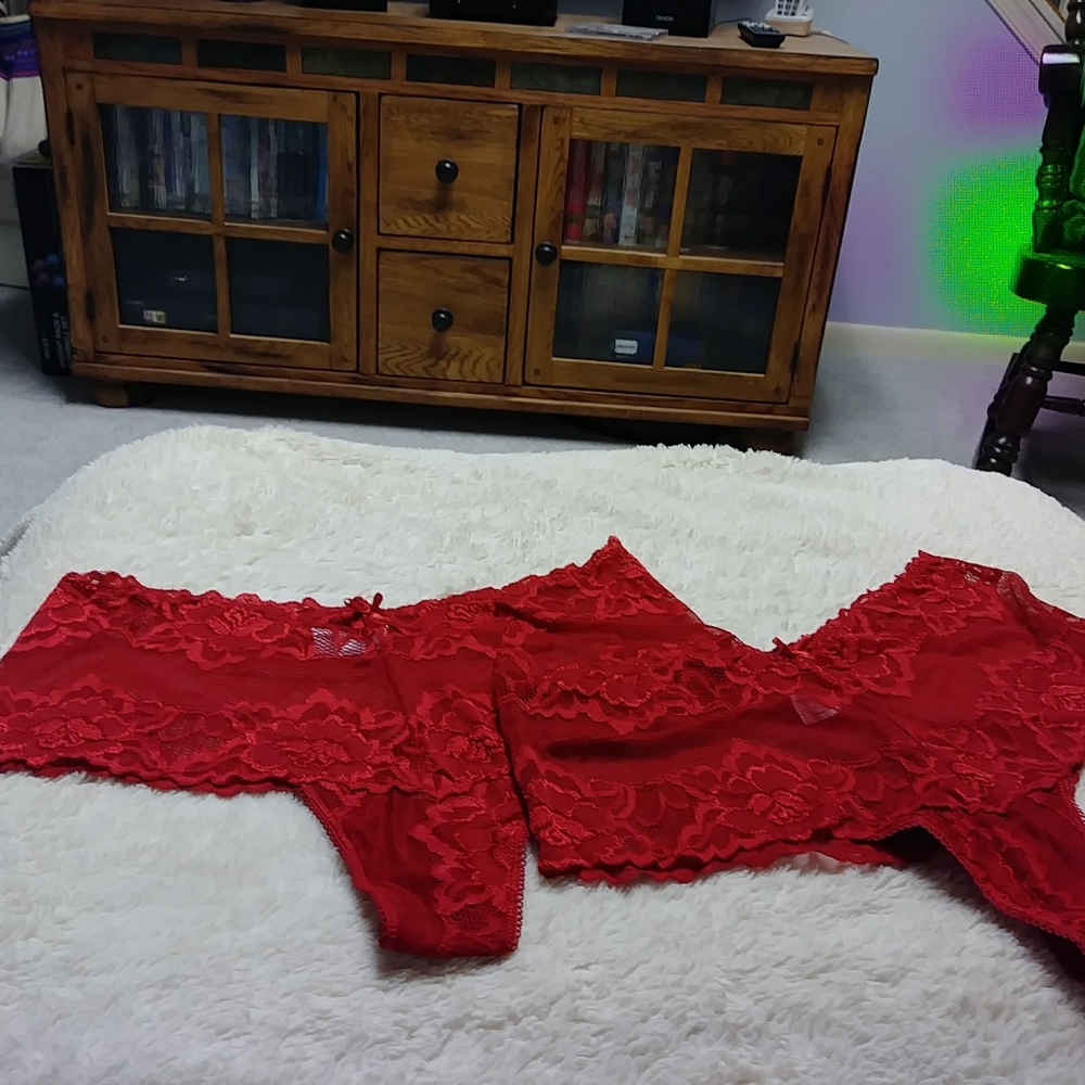Avenue Body Red Lace Panties (2)